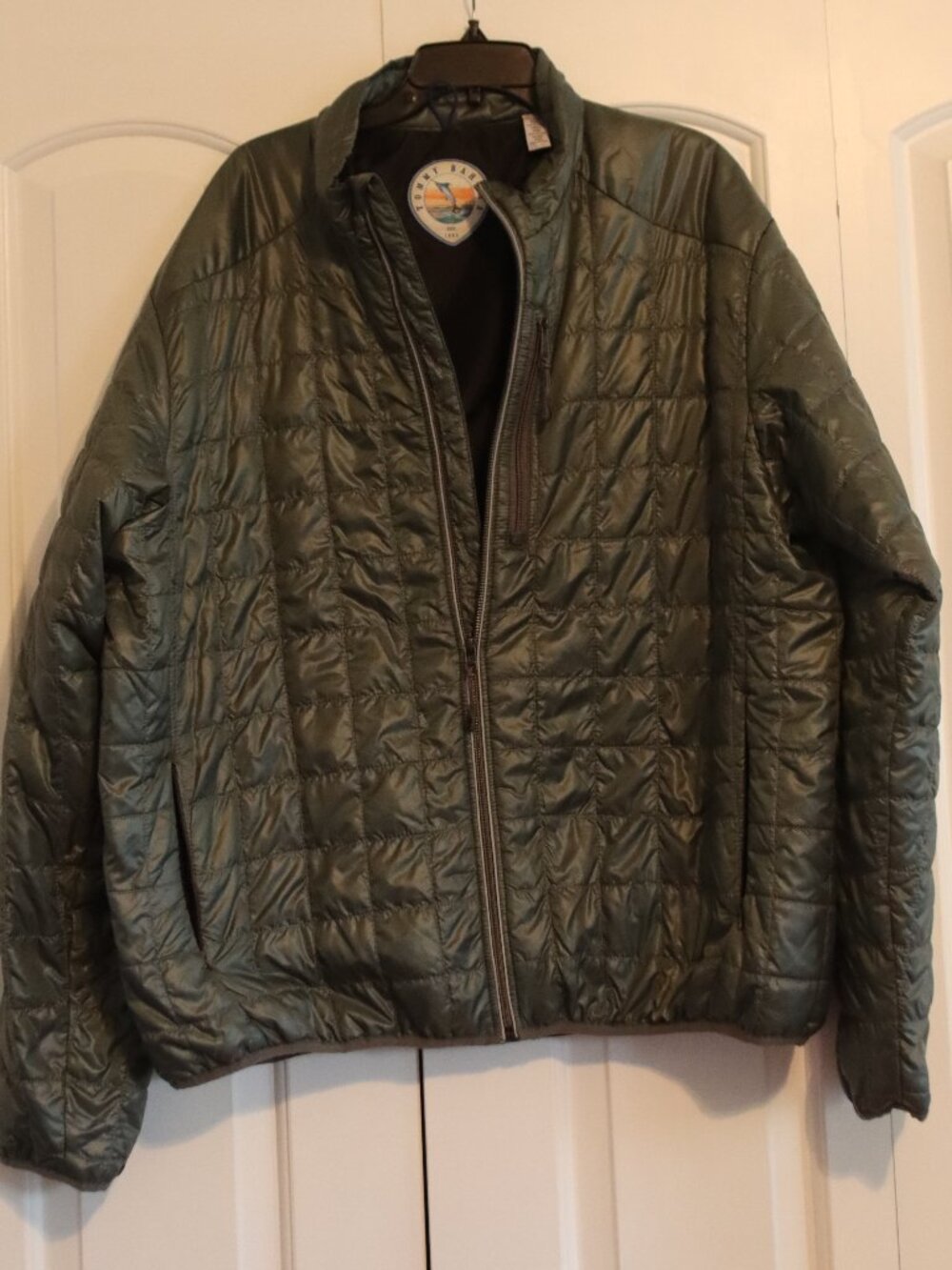 Tommy Bahama Grey Men's Lightweight Quilted Puffer Jacket Size XXL